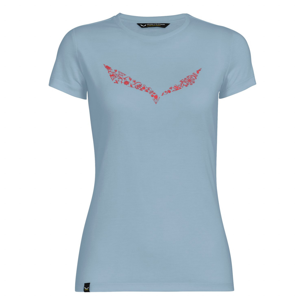 Salewa Solidlogo Dri-Release® T-Shirts γυναικεια γκρι/μπλε Greece DK5370146